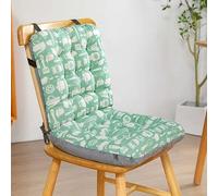 Odaima Coussin de Chaise avec Dossier Salon de Manger/Bureau - Coussin de Siège pour Attacher - avec Rembourrage Doux -Coussins d Assise de Jardin(Color11,45x35x57cm)