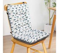 Odaima Coussin de Chaise avec Dossier Salon de Manger/Bureau - Coussin de Siège pour Attacher - avec Rembourrage Doux -Coussins d Assise de Jardin(Color13,45x35x57cm)