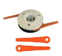 Odashen 28-2 Tête de débroussailleuse de rechange avec 2 lames de rechange pour STIHL FS56 FS70 FS89 FS91 FS94 FS111 FS120 FS131 FS235 FS250 FR235 FR131 FS240 FSA90 FSA130 FSA135 Remplace 4 002 8 20
