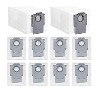 Odashen Lot de 10 sacs à poussière jetables de rechange pour aspirateur Roborock Saros 10R / Q Revo/Qrevo Pro/Qrevo MaxV/Qrevo Curv/Qrevo Master / S8 MaxV Ultra / S8 Max Ultra, grande capacité de 2,7l