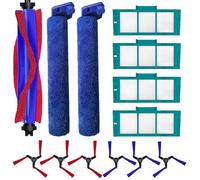 Odashen Lot de 13 pièces de rechange pour aspirateur robot Dyson Spot+ Scrub AI, 1 brosse principale, 2 balais à rouleaux, 6 brosses latérales, 4 filtres HEPA