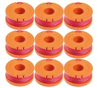 Odashen Lot de 2 bobines et fil de rechange WA0004 pour coupe-bordures Worx WG150E WG154E WG155E WG157E WG160E WG163E WG166E WG167E WG169E