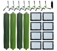 Odashen Lot de 21 pièces de rechange pour aspirateur robot iRobot Roomba Max 705 Combo / 706 Combo, 4 brosses principales, 8 brosses latérales, 8 filtres, 1 brosse de nettoyage