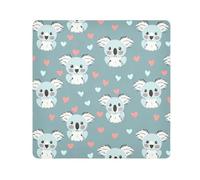 ODAWA Chiffon autocollant mignon Koala bleu 45 x 45 cm pour appareil photo, objectif, ordinateur portable