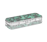 ODAWA Dino Jungle Étui à marqueurs avec couvercle hermétique pour enfants 21,1 x 7,6 x 4,8 cm (L x l x H)