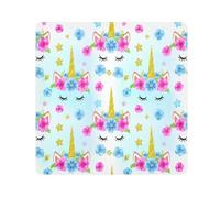 ODAWA Housse de protection autocollante en tissu léger pour objectif d'appareil photo Motif licorne mignonne 55,1 x 55,1 cm