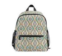 ODAWA Jungle Tan Sacs à dos pour enfants avec étiquette nominative, 30,5 cm Sac à dos de maternelle pour garçons, Tribal Bohème, Medium