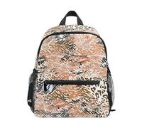 ODAWA Jungle Tan Sacs à dos pour enfants avec étiquette nominative, 30,5 cm Sac à dos de maternelle pour garçons, Jungle Tan, Medium