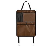 ODAWA Lot de 2 tapis de protection pour dossier de siège de voiture Marron noix de coco