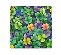 ODAWA Lucky Clover Trousse de maquillage pliable en tissu Vert 35 x 35 cm