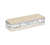 ODAWA Pale Ocre Porte-stylos rigides avec couvercle et fermeture à pression pour garçons 21,1 x 7,6 x 4,8 cm (L x l x H)