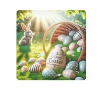 ODAWA Panier à œufs de lapin anti-rayures en tissu autocollant 55,1 x 55,1 cm