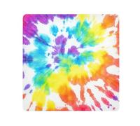 ODAWA Tie Dye Rainbow Chiffon autocollant anti-rayures pour objectif d'appareil photo, ordinateurs portables, cosmétiques 55,1 x 55,1 cm