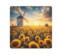ODAWA Tissu autocollant 35,1 x 35,1 cm Tournesols Ukraine anti-rayures pour objectif d'appareil photo Emballage léger et pliable pour accessoires d'appareil photo