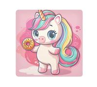 ODAWA Tissu autocollant 55,1 x 55,1 cm - Motif licorne rose - Anti-rayures - Pour appareil photo, objectif, ordinateur portable