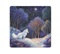 ODAWA Tissu autocollant pour appareil photo - 55,1 x 55,1 cm - Motif renard mignon - Bleu - Anti-rayures - Léger et pliable - Pour accessoires d'appareil photo