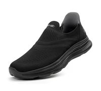 ODCKOI Slip on Baskets Hommes sans Lacets Chaussures Outdoor Chaussures de Sport Chaussures de Course Légères Respirantes Main-Libre Chaussures de Course de Rue Tout en Noir QUANHEI-46