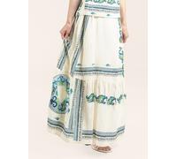 Odd Molly Jupe 'The Plate' beige clair / bleu / turquoise, Taille 38