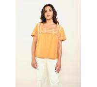 Odd Molly T-shirt 'The Earth' orange / orange foncé / blanc, Taille S