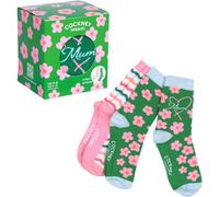 Odd Socks United Odd Socks Green Flower Boxed Mum Socks Gift Set