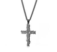 OdDdot Collier Croix d’Arbre de Vie en Acier Inoxydable pour Hommes Femmes Décontracté Personnalisé Hip Hop Neckchain Ins Style Bijoux Minimalistes
