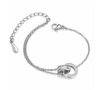 OdDdot Titane Acier Rose Or Argent Or Romain Chiffre Bracelet pour Femmes Trendy Holiday Jewelry Classic and Unique Bracelet
