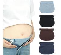 OddMart 4Pcs Extensions de Ceinture Élastiques Extension Pantalon Grossesse