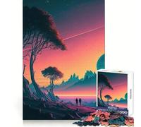 Ode au romantisme Puzzle de 1000 pièces pour Adultes Développe la mémoire Loisirs Doux Découpe Ferme pour Les fêtes (50x75cm)