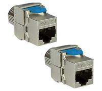 odedo 2X Module Keystone RJ45 CAT8.1 STP sans Outil 16,5 mm