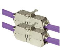 odedo Lot de 2 connecteurs de câble CAT 6A / 7 STP 10GE blindés - Montage sans outil AWG 22-26 - Câble patch - Câble de pose