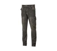 odèle U-Power Linea Smart Jam, Pantalon Stretch, avec Multi_Pockets Avant et Latéraux, Pantalon Slim Fit Confortable, Tissu Respirant, Taille Élastiquée (Black Carbon S)