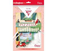 ODELIA, Bloc de coloriage multi-techniques de 20 feuilles A4 250g, Les vitrines