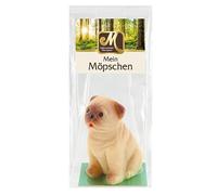 Odenwälder Marzipan Mops Mein Möpschen dans un emballage cadeau 40 g