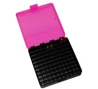 Odeon Case Boîte pour Munitions 9x19mm Luger, .380 Auto, Capacité 100 Cartouches, 120x120x35mm