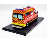 Odeon ELIGOR Ambulance Pompiers Compatible avec Renault Master VSAV SDIS 35 Véhicule de Collection 1/43 Métal