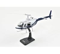 Odeon Maquette Hélicoptère en Métal Hélicoptère Bell 206 Jet Ranger Police au 1/43