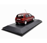 Odeon Voiture de Collection Clio 2 Phase 1 Rouge Métallisé de 1998 1/43 avec défaut