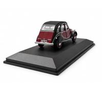 Odeon Voiture de Collection Compatible avec CITROËN 2CV6 Charleston de 1981 Rouge Delage et Noir 1/43 Métal érie Limitée à 500 PCS