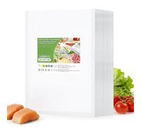 Oderra 100 Sacs sous Vide Alimentaire - 20x30 cm Sachets de Conservation et Congélation sous Vide - Compatible Toutes Machines sous Vide - pour Emballage Alimentaire