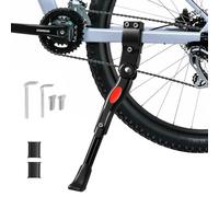 Oderra Béquille Vélo, Béquilles pour Vélo en Alliage D'aluminium Réglables, La Bequille de VTT Est Munie de Pieds en Caoutchouc Antidérapants, Convient pour 24", 25", 26", 27", 700C, BMX, VTT