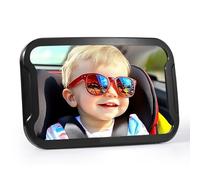 Oderra Miroir Voiture Bébé, Incassable Voiture Bébé Retroviseur, Miroir Qui Ne Tombe Pas, Miroir 360° Rotation Réglable, Accessoire Bebe Essentiel Bebe Naissance