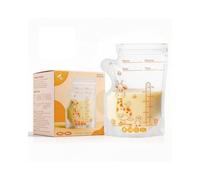 Oderra Sachet de Conservation Lait Maternel 180ML, 100PCS Sachet Lait Maternel avec Zone d'Écriture, Double Fermeture Étanche, Pré-Stérilisé pour Stockage Sécurisé du Lait Maternel (Accessoires Bébé)