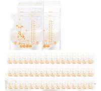 Oderra Sachet de Conservation Lait Maternel 250ML, 50PCS Sachet Lait Maternel avec Zone d'Écriture, Double Fermeture Étanche, Pré-Stérilisé pour Stockage Sécurisé du Lait Maternel (Accessoires Bébé)