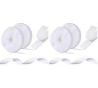 Oderra Scratch Autocollant Double Face 8 M X 20 MM, Rubans Adhésifs Double Face, Hook Loop Rubans pour Cadres de Photos, Moustiquaires, Tapis, Bricolage (Blanc) (Lot de 2)