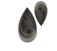 ODETOJOY gris foncé quilling Papier 5mm bande de quilling paper gris foncé 5mm, Papier Pour Quilling 5mm 520 mm Longueur 120 gsm. 120 Bandes