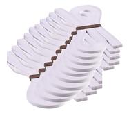 ODETOJOY Lot de 10 bandes de papier pour quilling - 3 mm - Blanc pur - Longueur : 53,8 cm