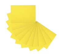 ODETOJOY Lot de 10 Feuilles de Carton Ondulé Mono-Face 160g, Format A4 21×29,7 cm, Épaissi pour Modelisme 3D, Bricolage, Emballage Cadeau et Activités Artistiques Scolaires (jaune)