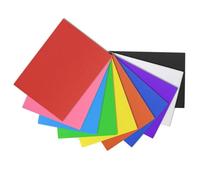 ODETOJOY Lot de 10 feuilles en carton ondulé - 21 x 30 cm - Similaire au format A4 - Idéal pour les projets d'artisanat et de bricolage (multicolore)