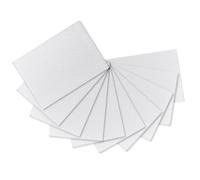 ODETOJOY Lot de 10 feuilles en carton ondulé - 21 x 30 cm - Similaire au format A4 - Idéal pour les projets d'artisanat et de bricolage (blanc)
