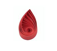 ODETOJOY Lot de 120 bandes de papier pour paperolles de 3 mm, 3 mm, couleur unie (rouge)